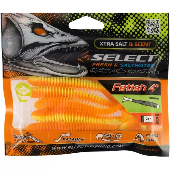 Силікон Select Fetish 4" #247 (5 шт / уп), Длина силикона: 4.0" (10.16 см), Расцветка силикона: 247, фото , изображение 2